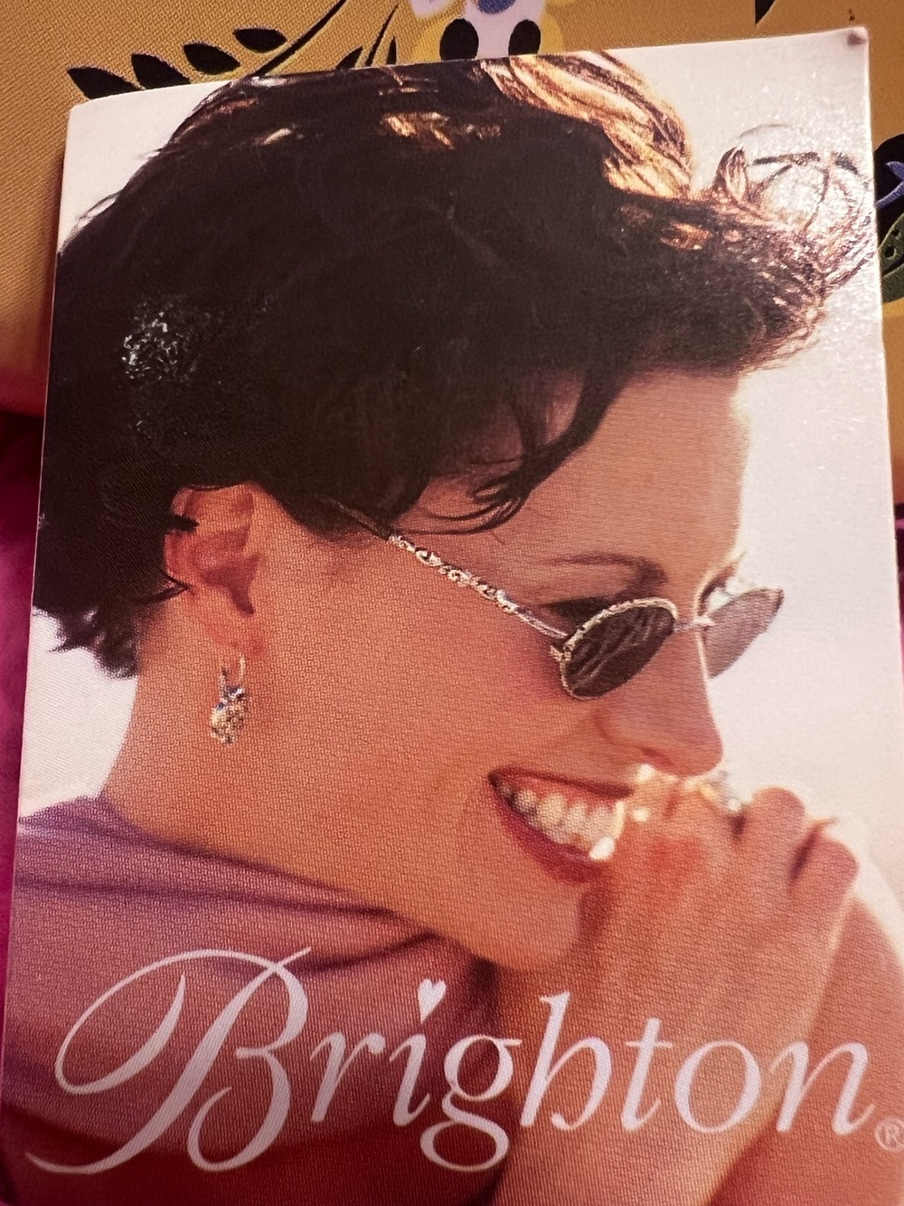 Brighton Sunglasses Brighton Sabrina Brown Silver Hearts Sunglasses.  With Case